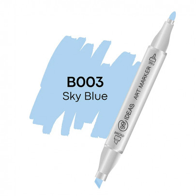Спиртовий двосторонній маркер 99IDEAS, B003 Небесно-блакитний