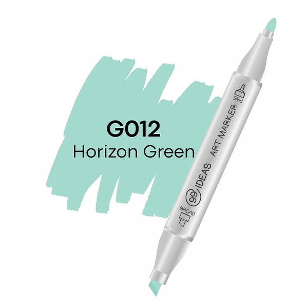 Спиртовий двосторонній маркер 99IDEAS, G012 Зелений горизонт