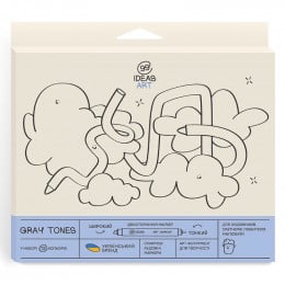 Набор спиртовых двухсторонних маркеров 99IDEAS Gray Tones, 12 цветов