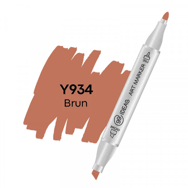 Спиртовий двосторонній маркер 99IDEAS, Y934 Brun