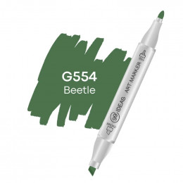 Спиртовой двусторонний маркер 99IDEAS, G554 Beetle