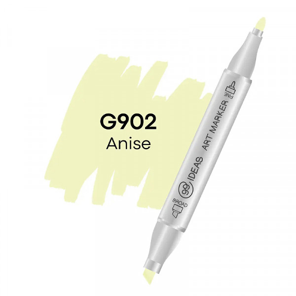 Спиртовий двосторонній маркер 99IDEAS, G902 Аніс
