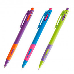 Ручка шариковая автоматическая ZiBi, синяя, 0,7 мм