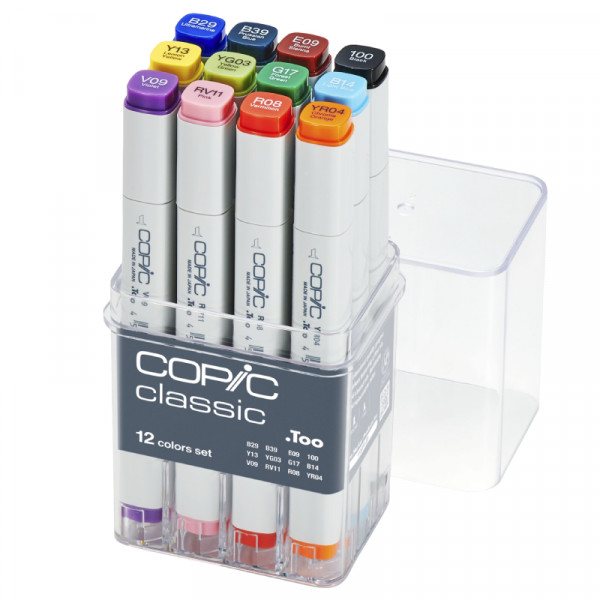 Набір спиртових маркерів Copic Classic Set “Basic B”, 12 шт