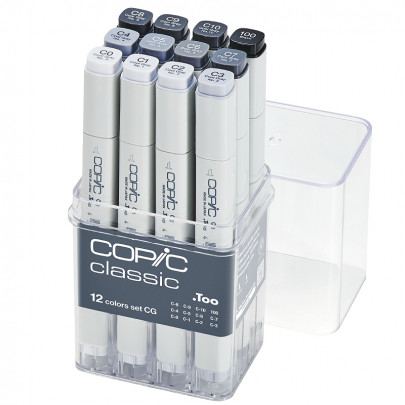 Набор маркеров Copic Cool Grey, 12 шт