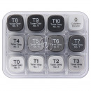 Набір спиртових маркерів Copic серії Classic “Toner Grey set (TG)”, 12 кольорів, в акриловому кейсі