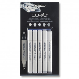 Набор спиртовых маркеров Copic Classic Set "Indastrial Desing", 5 шт