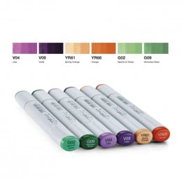 Набір спиртових маркерів Copic Sketch Set "Secondary Tones", 6 шт Набір спиртових маркерів Copic Sketch Set "Secondary Tones", 6 шт
