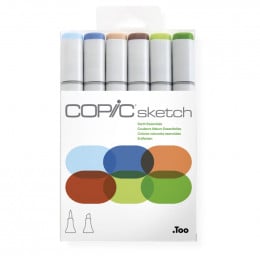 Набір спиртових маркерів Copic Sketch Set "Earth Essentials", 6 шт Набір спиртових маркерів Copic Sketch Set "Earth Essentials", 6 шт