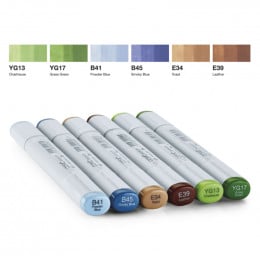 Набір спиртових маркерів Copic Sketch Set "Earth Essentials", 6 шт Набір спиртових маркерів Copic Sketch Set "Earth Essentials", 6 шт