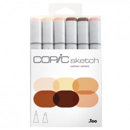 Набір спиртових маркерів Copic Sketch Set "Skin Tones", 6 шт Набір спиртових маркерів Copic Sketch Set "Skin Tones", 6 шт
