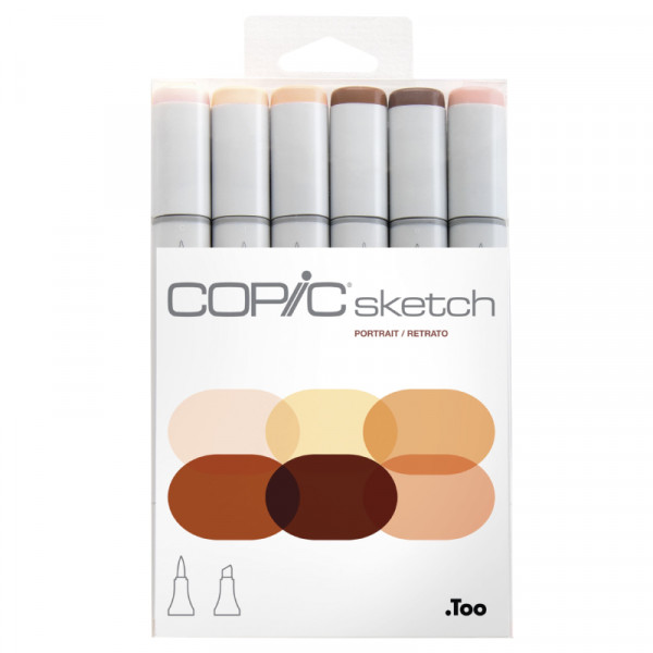 Набор спиртовых маркеров Copic Sketch Set "Skin Tones", 6 шт