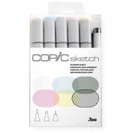 Набір спиртових маркерів Copic Sketch Set "Blending Basics", 5 + 1 шт Набір спиртових маркерів Copic Sketch Set "Blending Basics", 5 + 1 шт
