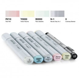 Набір спиртових маркерів Copic Sketch Set "Blending Basics", 5 + 1 шт Набір спиртових маркерів Copic Sketch Set "Blending Basics", 5 + 1 шт
