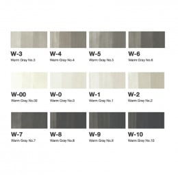 Набір спиртових маркерів Copic Sketch Set "Warm Grey", 12 шт, акриловий кейс Набір спиртових маркерів Copic Sketch Set "Warm Grey", 12 шт, акриловий кейс