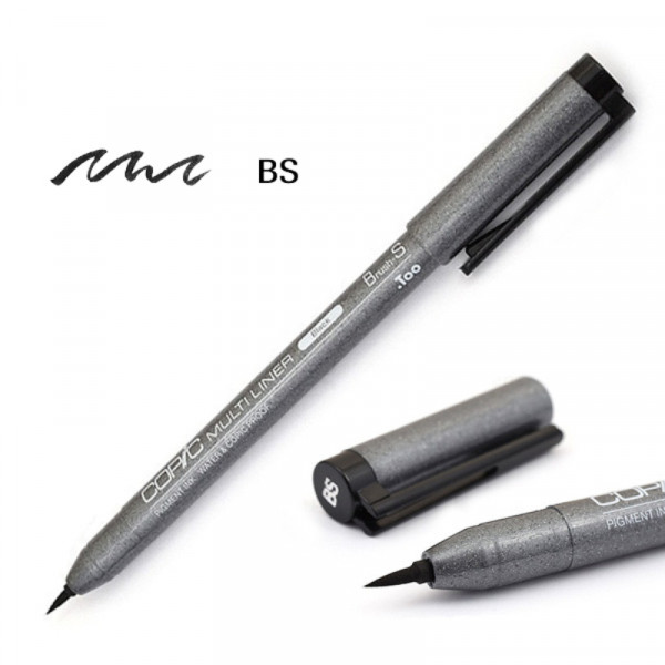 Лінер пензель "S" чорний, Сopic Multiliner Brush