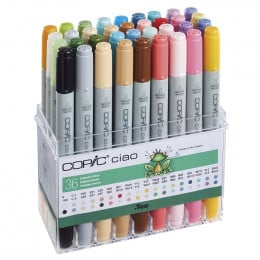 Набор спиртовых маркеров Copic Ciao Set "Brilliant Colours", 36 шт, акриловый кейс