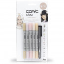 Набор Copic Ciao Set 5+1, телесные цвета + лайнер
