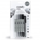 Набір Copic Ciao Set Grey Tones "5+1", 5 кольорів+лайнер