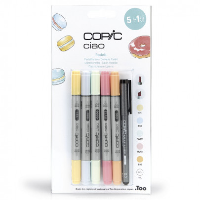 Набор Copic Ciao Set 5+1, пастельные цвета + лайнер