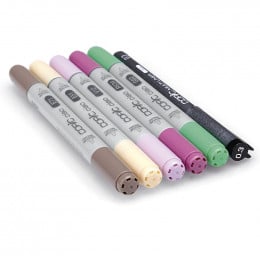 Набор спиртовых маркеров Copic Ciao Set "5+1 Manga №3", 6 шт