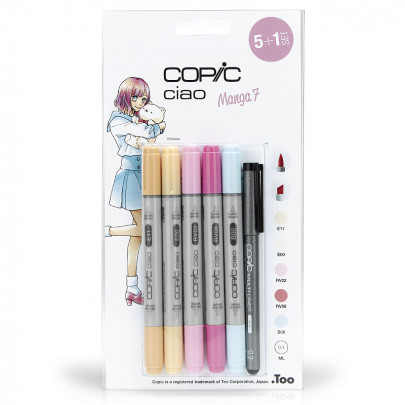 Набор Copic Ciao Set 5+1, Manga  девочки + лайнер