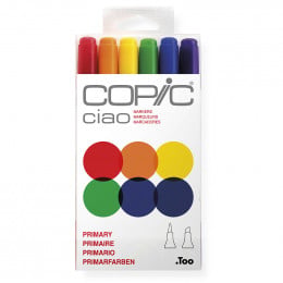 Набор спиртовых маркеров Copic Ciao Set "Primary ", 6 шт