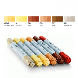 Набір спиртових маркерів Copic Ciao Set "Hair", 6 шт