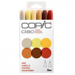 Набір спиртових маркерів Copic Ciao Set "Hair", 6 шт