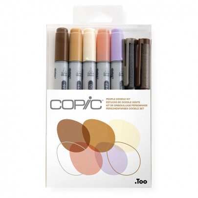 Набор маркеров Copic Ciao Set Doodle Kit People , 5+2 шт