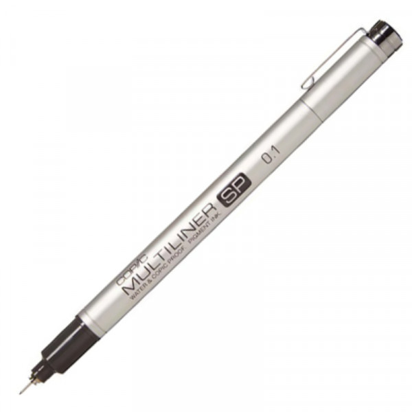 Лінер 0.1 мм чорний, Copic Multiliner SP