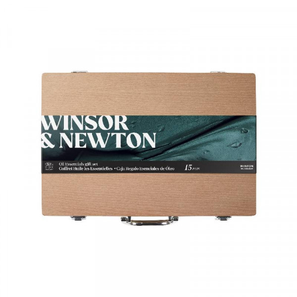 Набір олійних фарб 8*37 мл + розчиники 2 шт по 75 мл + 2 пензлі + аксесуари Winton Wooden Set, 1490712