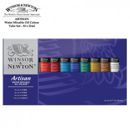 Набір водорозчинних олійних фарб Winsor&Newton Artisan, 10 кольорів по 21 мл