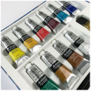 Набір водорозчинних олійних фарб Winsor&Newton Artisan, 10 кольорів по 37 мл + лляна олія та пензель