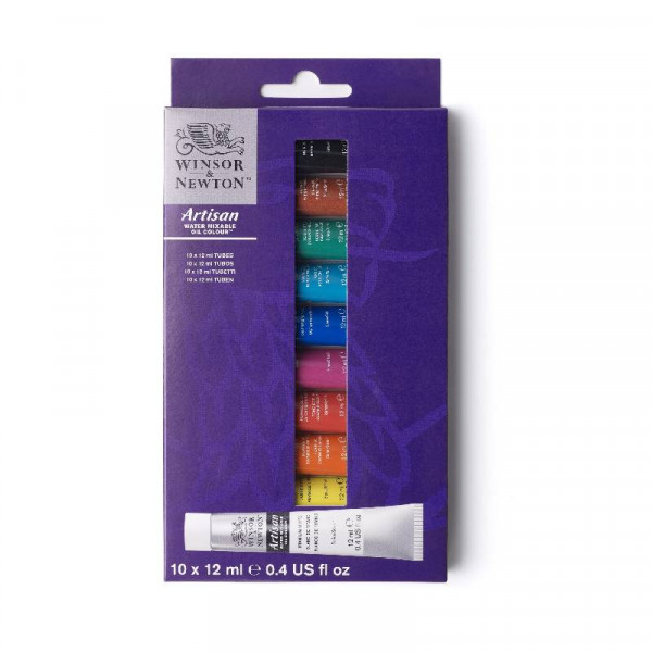 Набір водорозчинних олійних фарб 10х12 мл Artisan Water Mixable Oil Colour W&N, 1590271