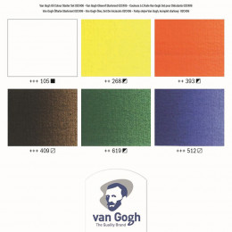 Набір олійних фарб Van Gogh “Oil colour starter set”, 6 шт, об’єм туби 20 мл, картон, Royal Talens