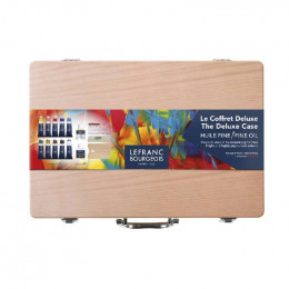 Набір олiйних фарб 10*40 мл + розчиники 2 шт + аксесуари Lefranc Fine Oil The Deluxe case, 301867