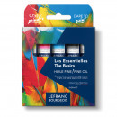 Набір олійних фарб 5 кольорів, металева туба 20 мл, пакування картон, Lefranc Bourgeois Fine Oil