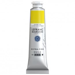 Масляная краска Lefranc Extra-Fine Oil №156, Кадмий лимонный желтый (Cadmium Yellow Lemon), S4,40 мл
