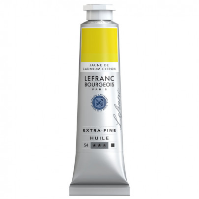 Олійна фарба Lefranc Extra-Fine Oil №156, Кадмій лимонний жовтий (Cadmium Yellow Lemon), S4,40 мл