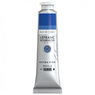 Олійна фарба Lefranc Extra-Fine Oil №030, Кобальт блакитний (Cobalt blue) S5, 40 мл