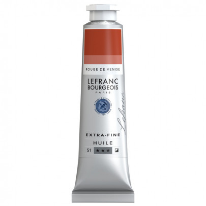 Олійна фарба Lefranc Extra-Fine Oil №392, Венеіціанський червоний (Venetian red), S1, 40 мл