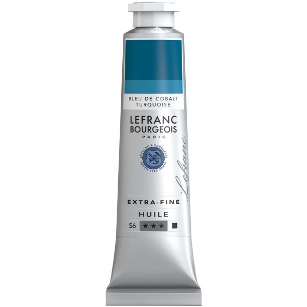 Масляная краска Lefranc Extra-Fine Oil №905, Cobalt blue turquoise S6, 40 мл.