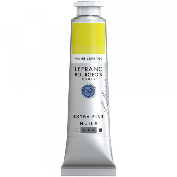   Масляная краска Lefranc Extra-Fine Oil №767, Lefranc yellow (Желтый лефранк) S3, 40 мл.