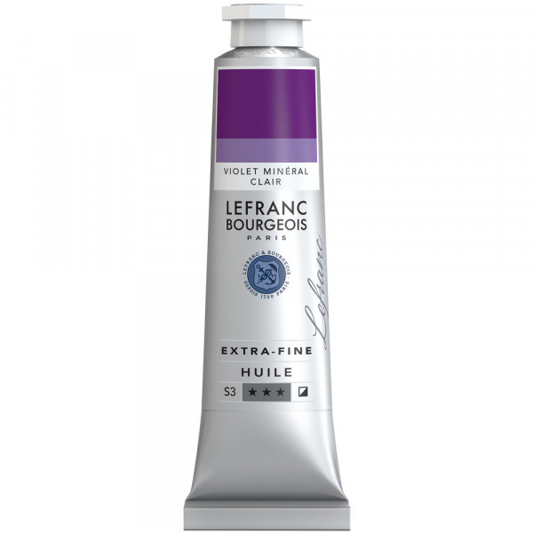 Масляная краска Lefranc Extra-Fine Oil №616, Mineral violet light (Минеральный светло-фиолетовый) S3, 40 мл.