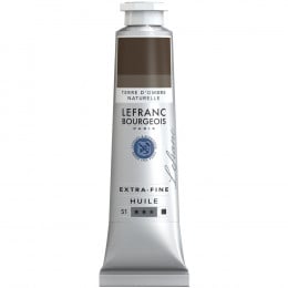 Олійна фарба Lefranc Extra-Fine Oil №478, Raw umber (Умбра), S1, 40 мл.