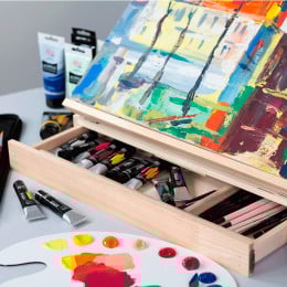 Мольберт-планшет настольный ROSA Studio А3+ 50*8,5*38 см, с ящичком, фанера