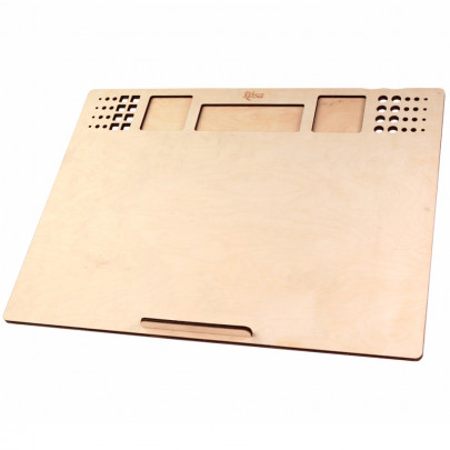 Настільний мольберт-планшет з отворами ROSA Studio, формат В3, розмір 63*6*48 см, фанера