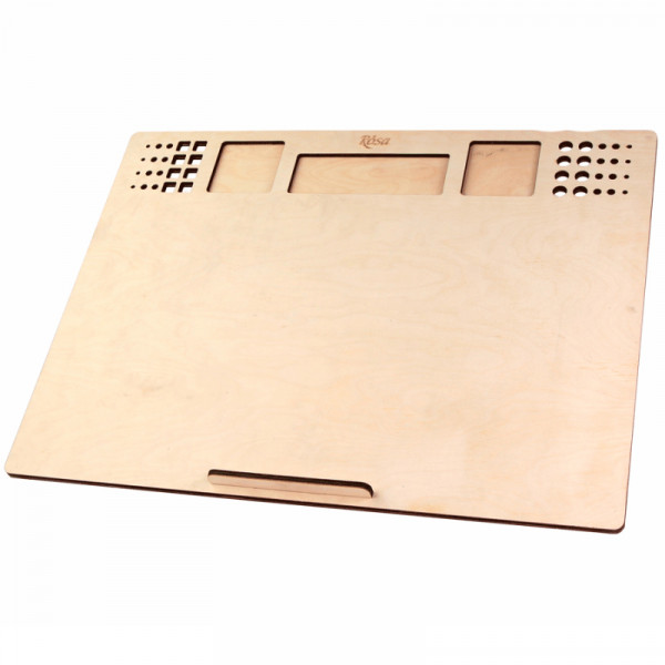 Настільний мольберт-планшет з отворами ROSA Studio, формат В3, розмір 63*6*48 см, фанера