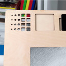 Настільний мольберт-планшет з отворами ROSA Studio, формат В3, розмір 63*6*48 см, фанера